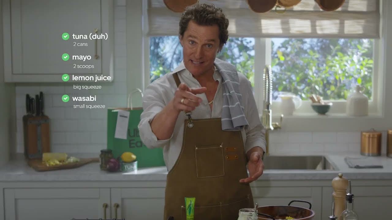 McConaughey Tuna Salad Super Bowl 2025